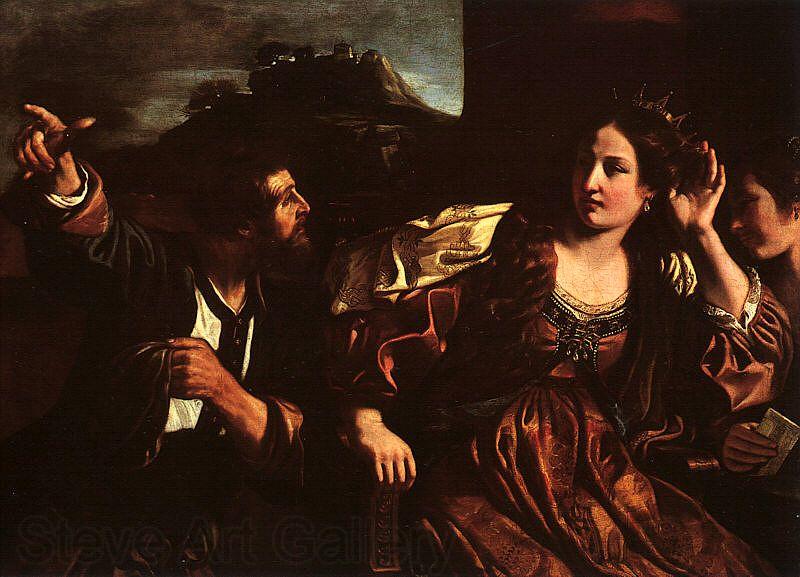  Giovanni Francesco  Guercino Semiramis Receiving Word of the Revolt of Babylon